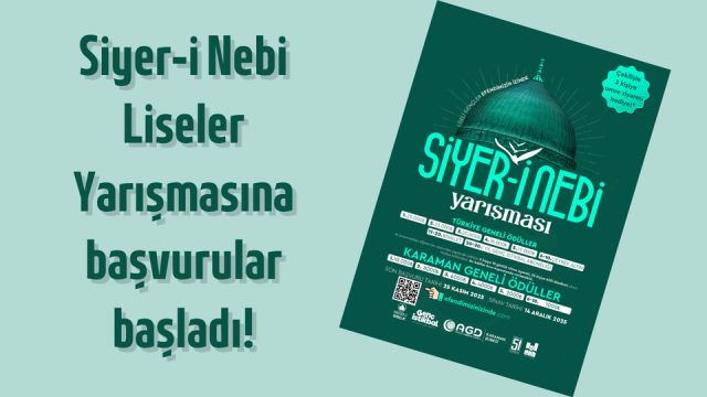 Siyer-i Nebi Liseler Yarışmasına kayıtlar başladı!